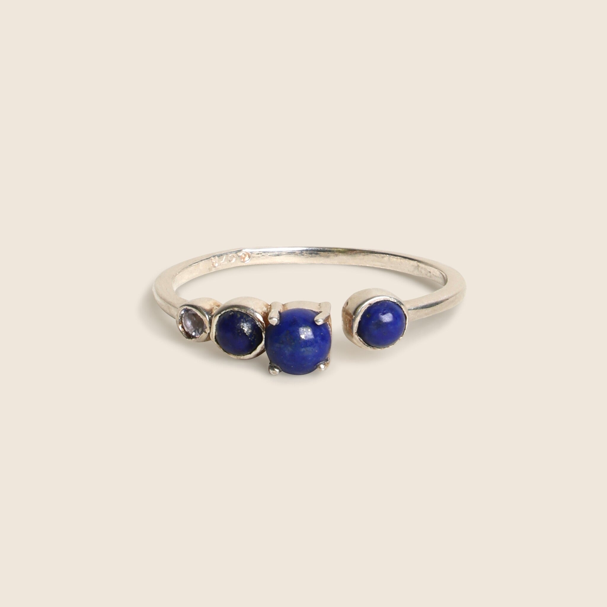 Ring Lapis Rosie - 925 sterling zilveren edelsteen sieraden